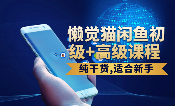 懒觉猫闲鱼初级+高级课程网赚项目教程