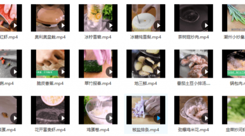 127个超清无水印美食视频素材共12G